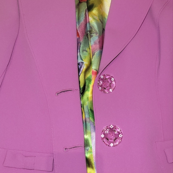 Ross Mayer purple skirt suit - Picture 3 of 16